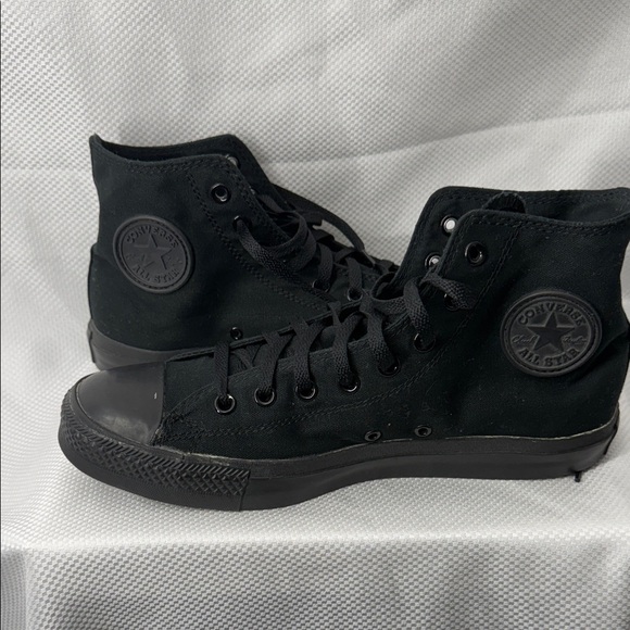 Converse All Black High-Top Sneakers - Picture 1 of 11